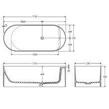 Minka 1710mm Solid Surface Freestanding Bath